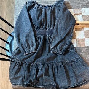 GAP Kids Charcoal Long Sleeve Dress